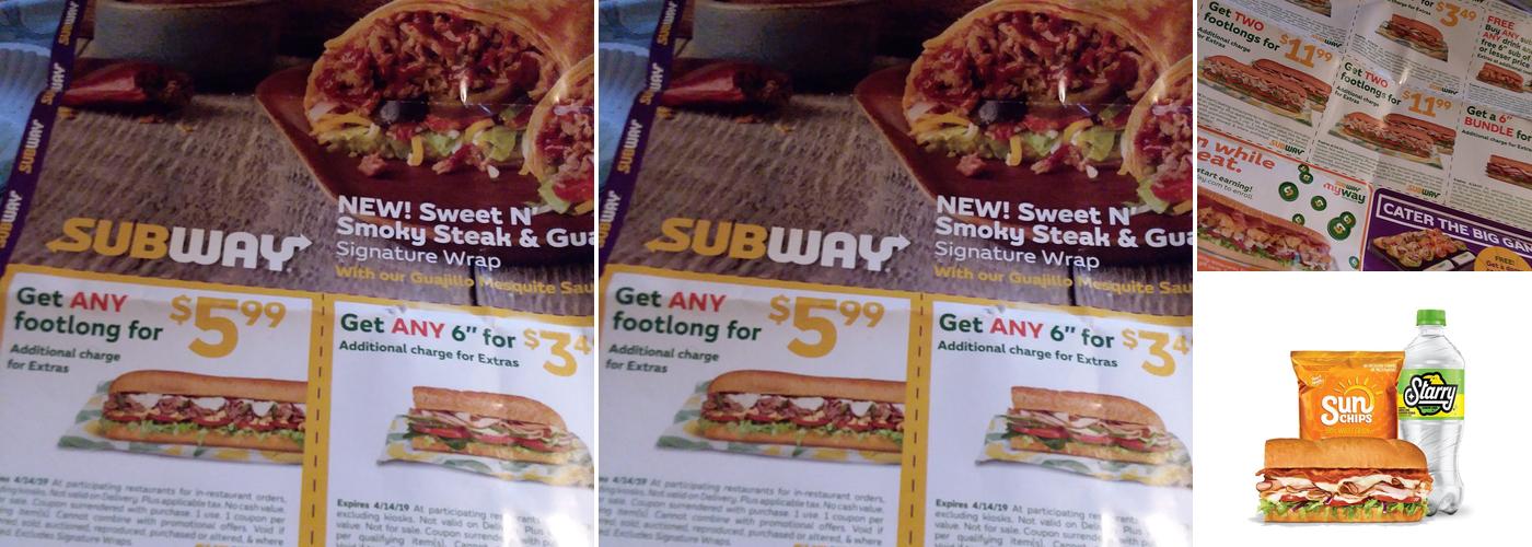 Subway Menu