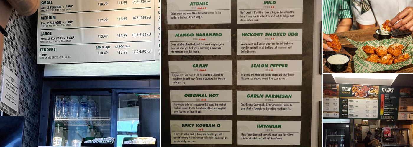 Wingstop Menu