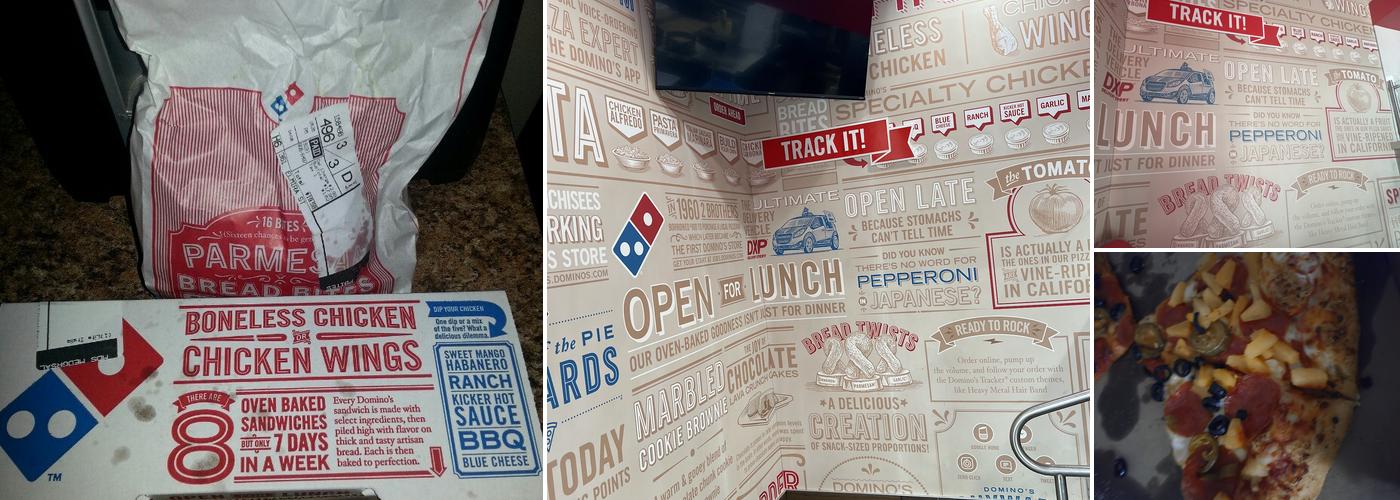 Domino's Pizza Menu