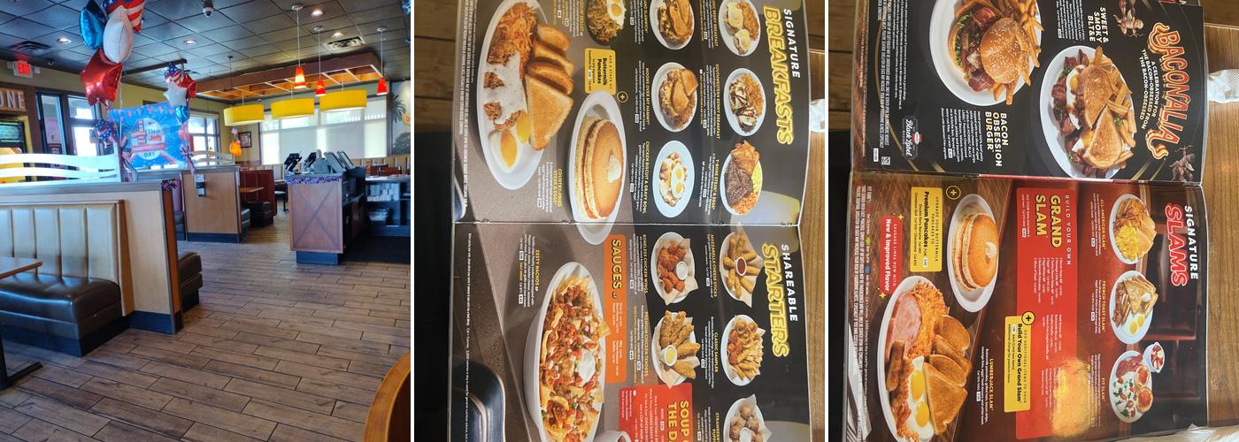 Denny's Restaurant Menu