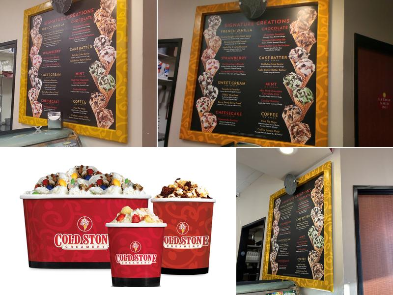 Cold Stone Creamery Menu