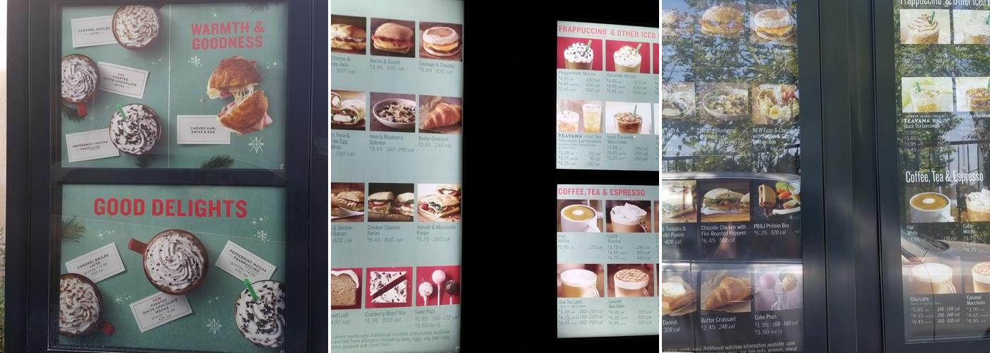 Starbucks Menu