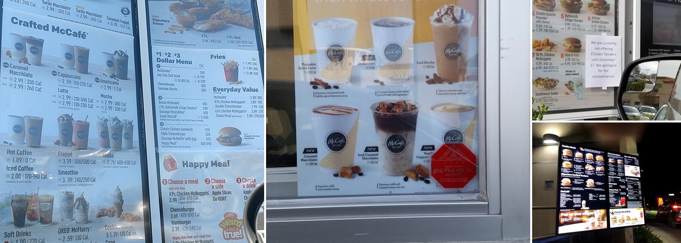 McDonald's Menu