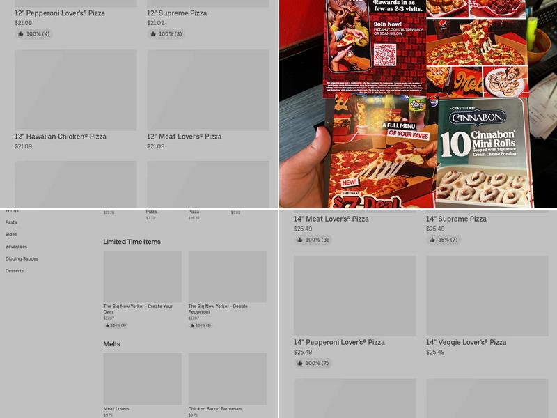 Pizza Hut Menu