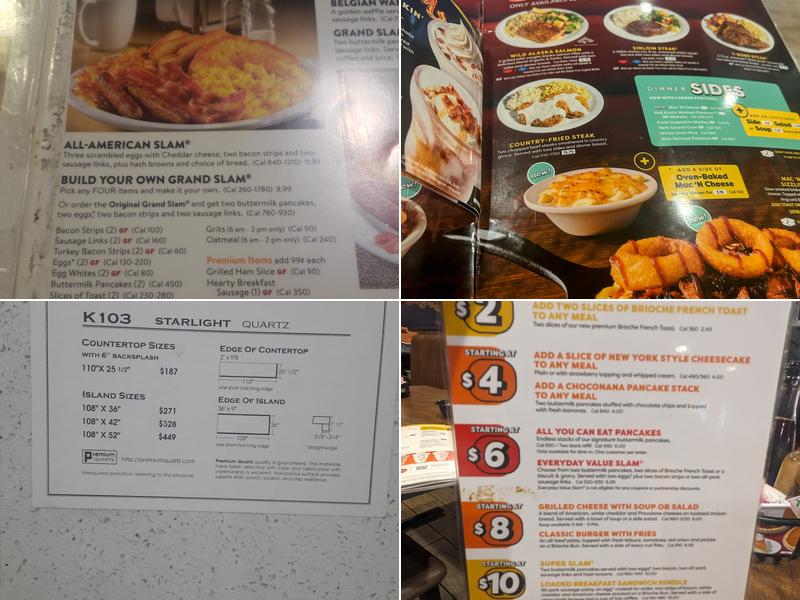 Denny's Menu