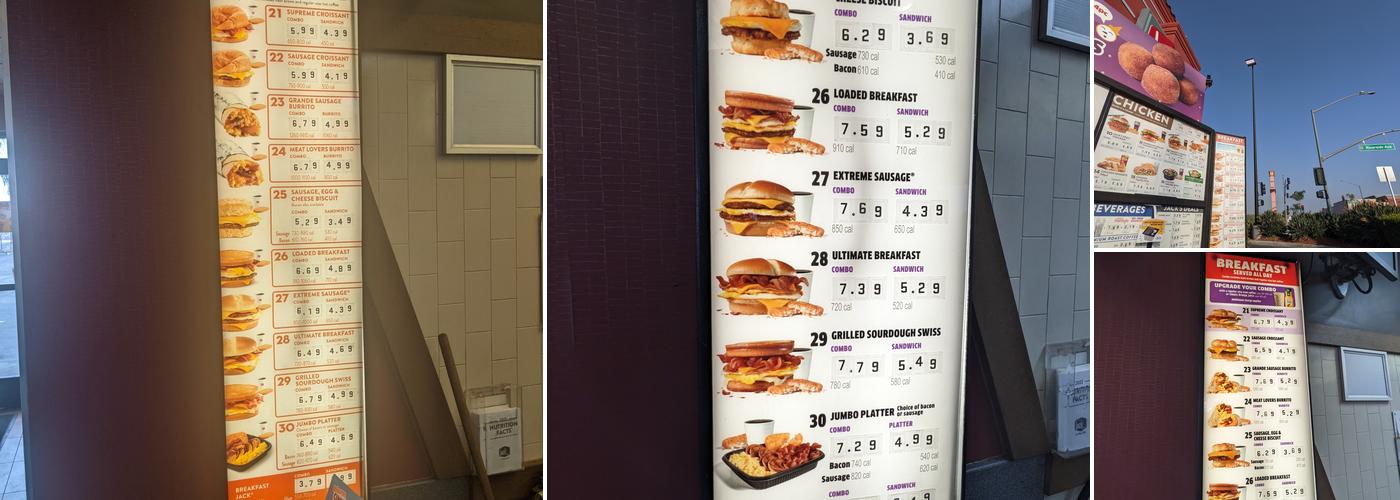 Jack In The Box Menu