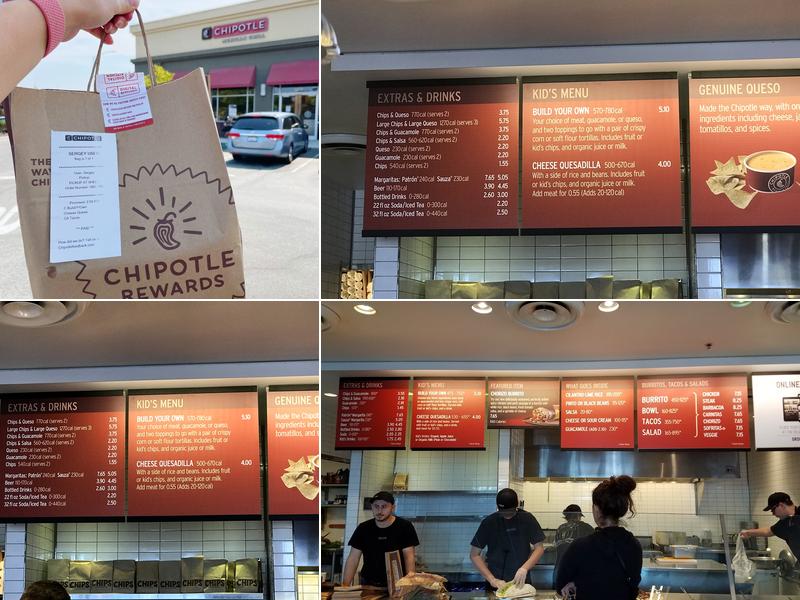Chipotle Mexican Grill Menu