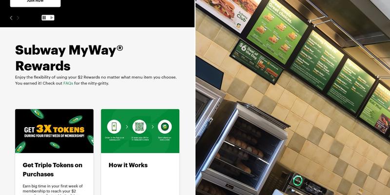 Subway Menu