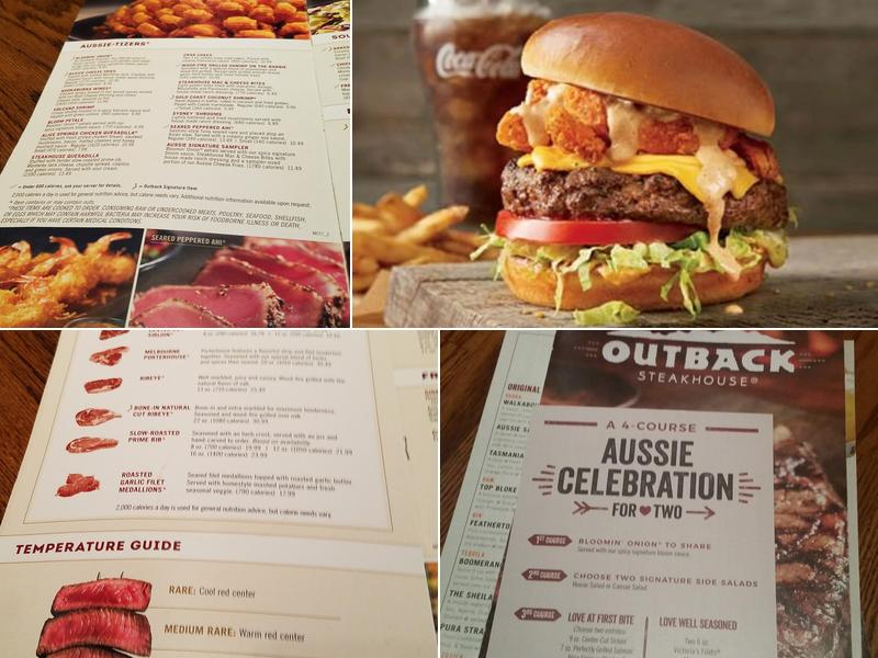 Outback Steakhouse Menu