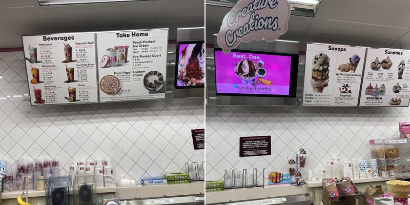 Baskin-Robbins Menu