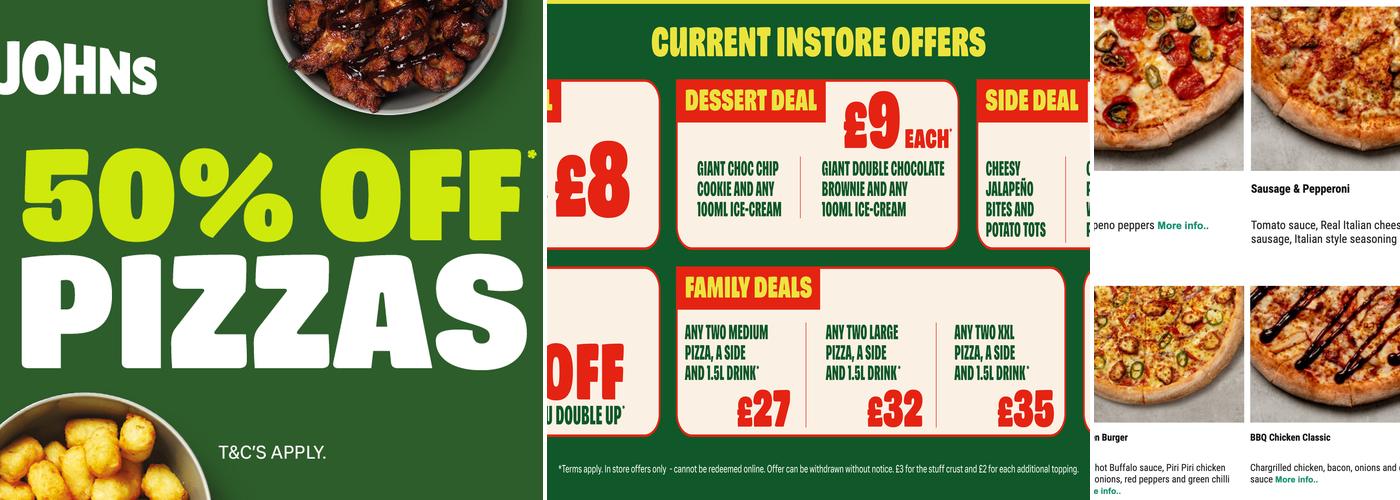 Papa John's Pizza Menu