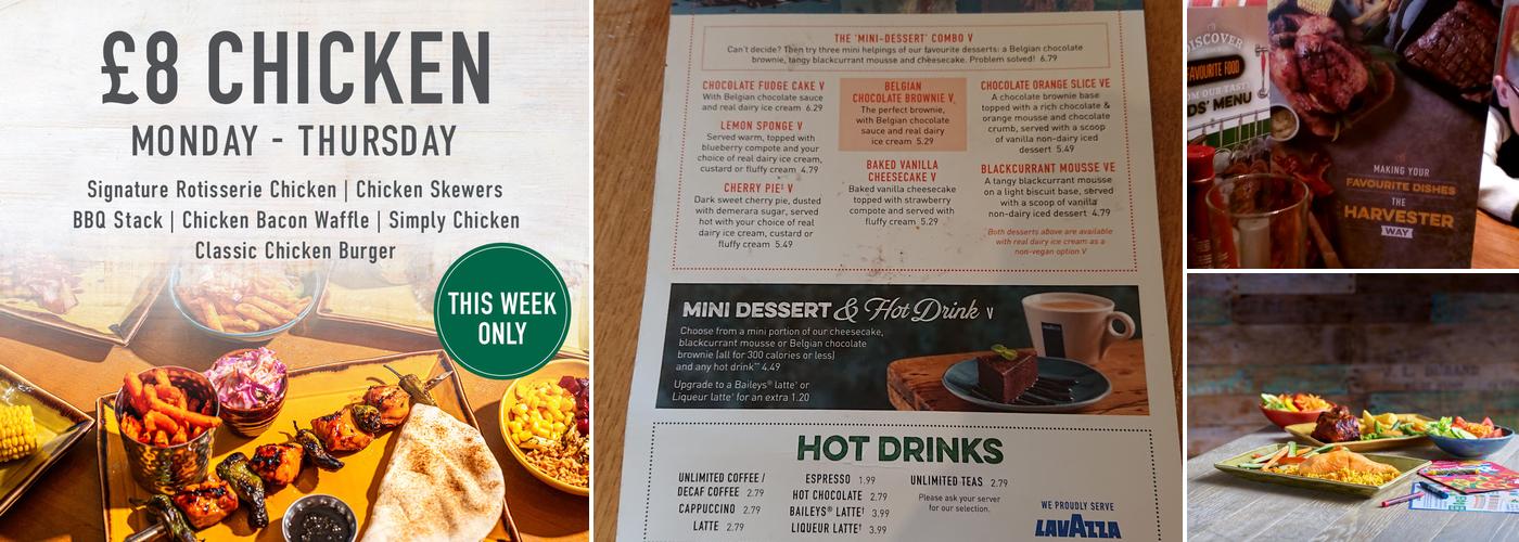 Harvester Gravesend Menu