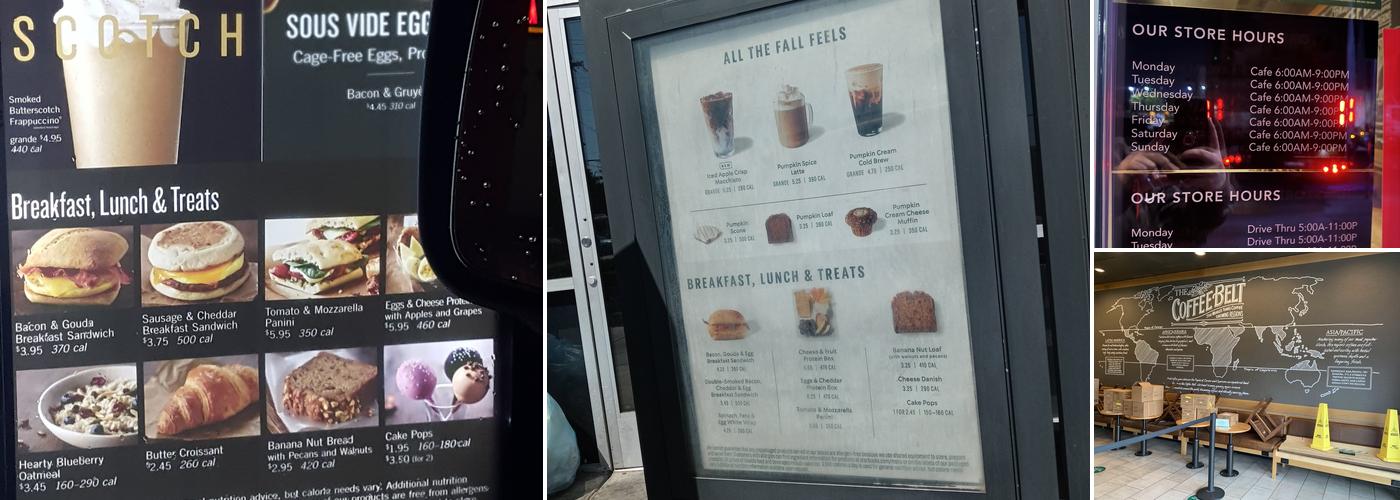 Starbucks Menu