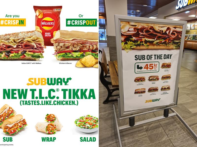 Subway Menu