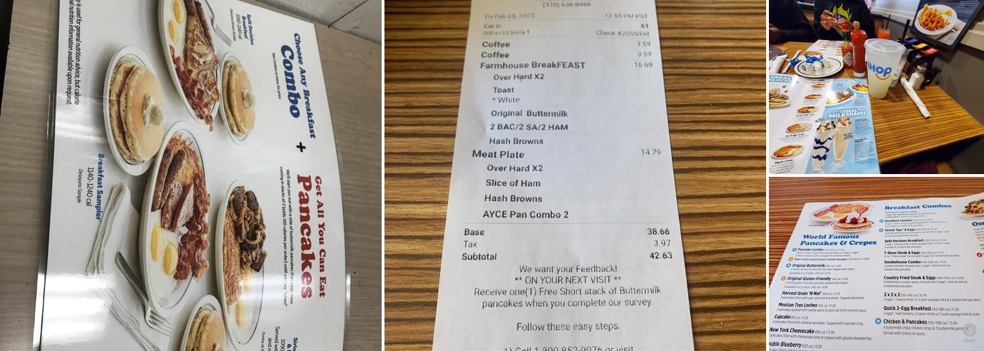 IHOP Menu