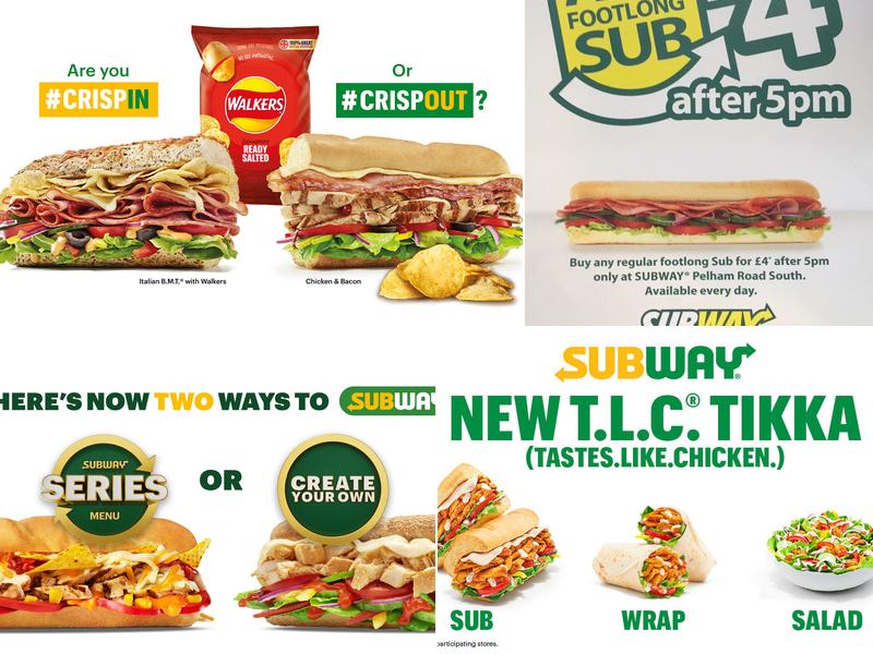 Subway Menu