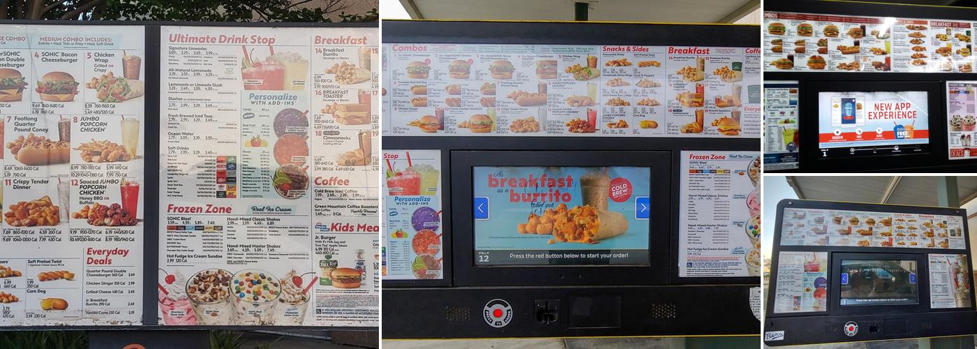 Sonic Drive-In Menu