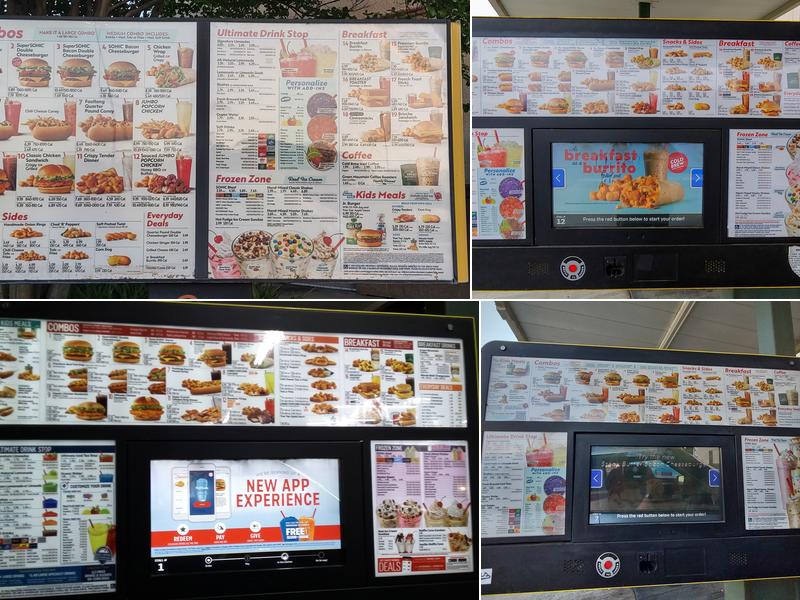 Sonic Drive-In Menu