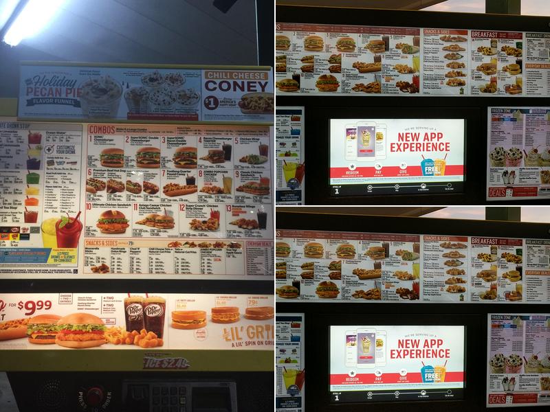 Sonic Drive-In Menu