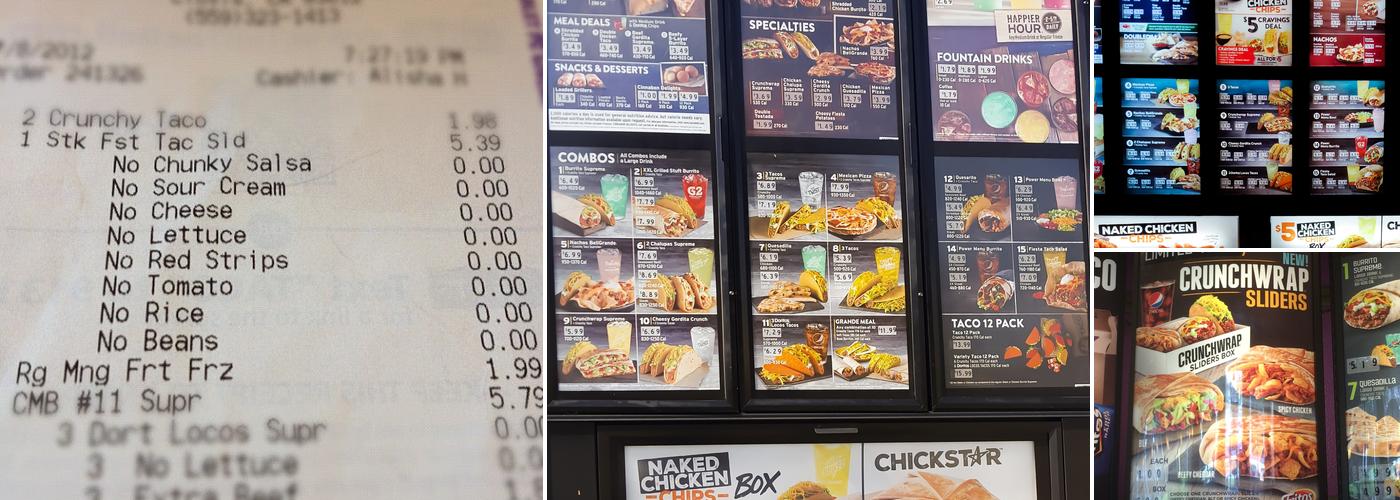 Taco Bell Menu