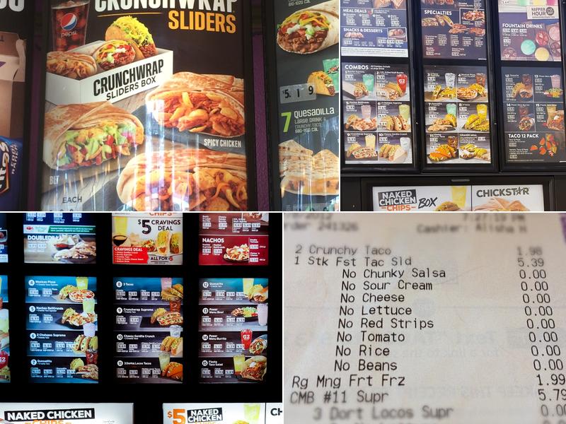 Taco Bell Menu
