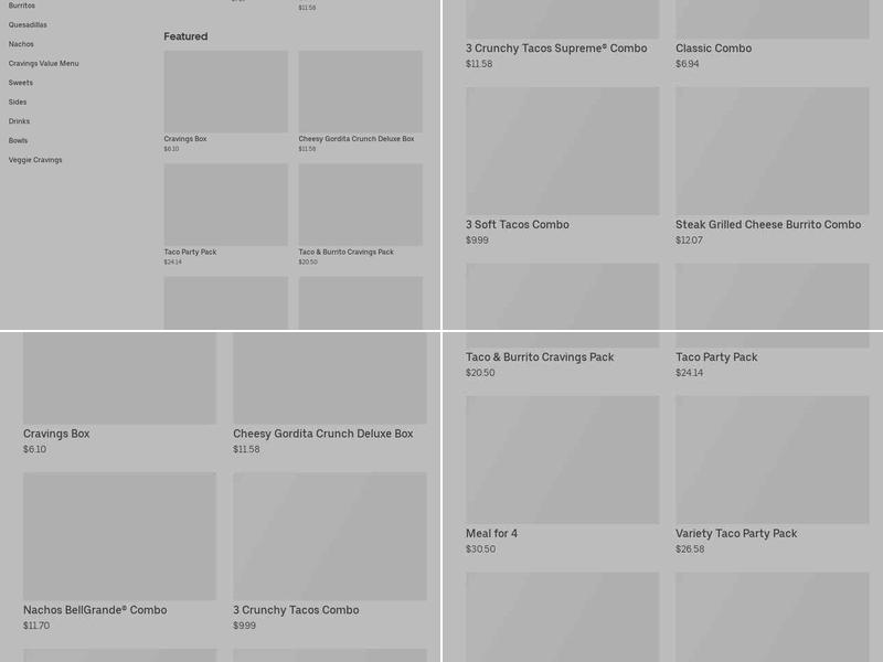 Taco Bell Menu