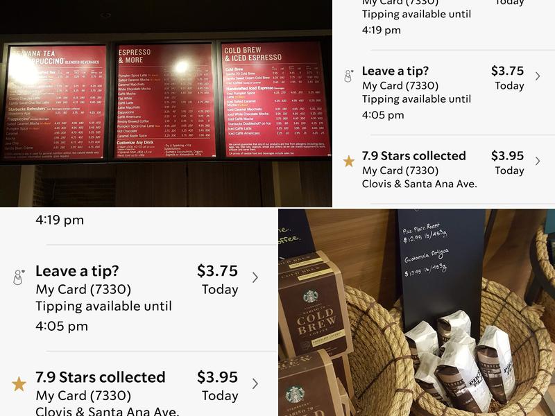 Starbucks Menu