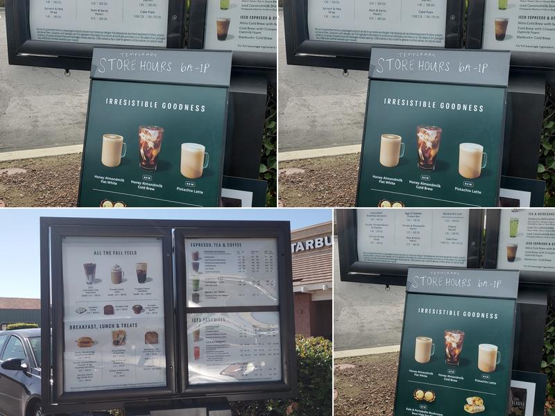 Starbucks Menu