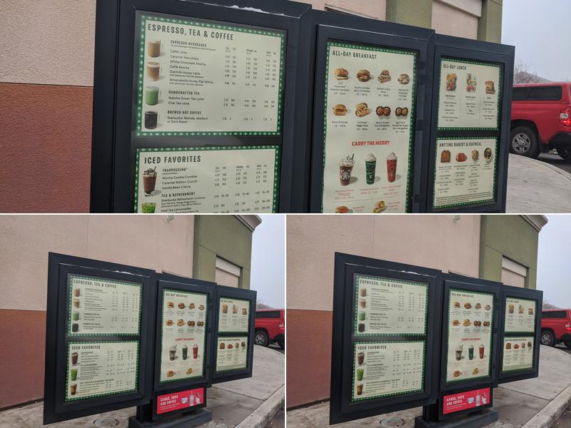 Starbucks Menu