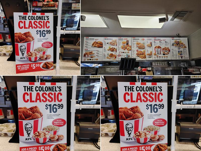 KFC Menu