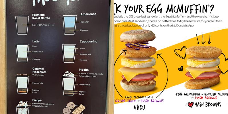 McDonald's Menu