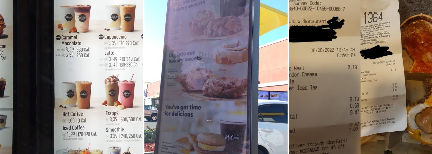 McDonald's Menu