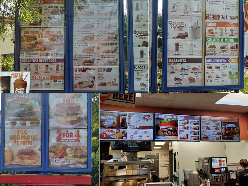 Burger King Menu