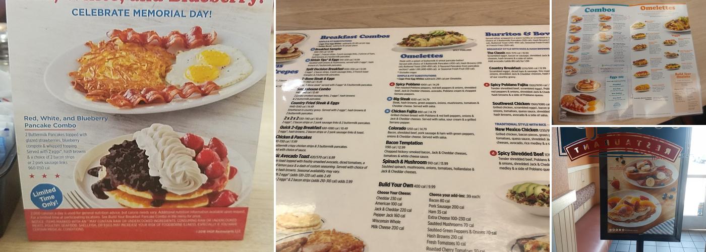 IHOP Menu