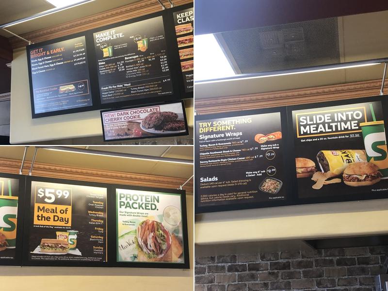 Subway Menu
