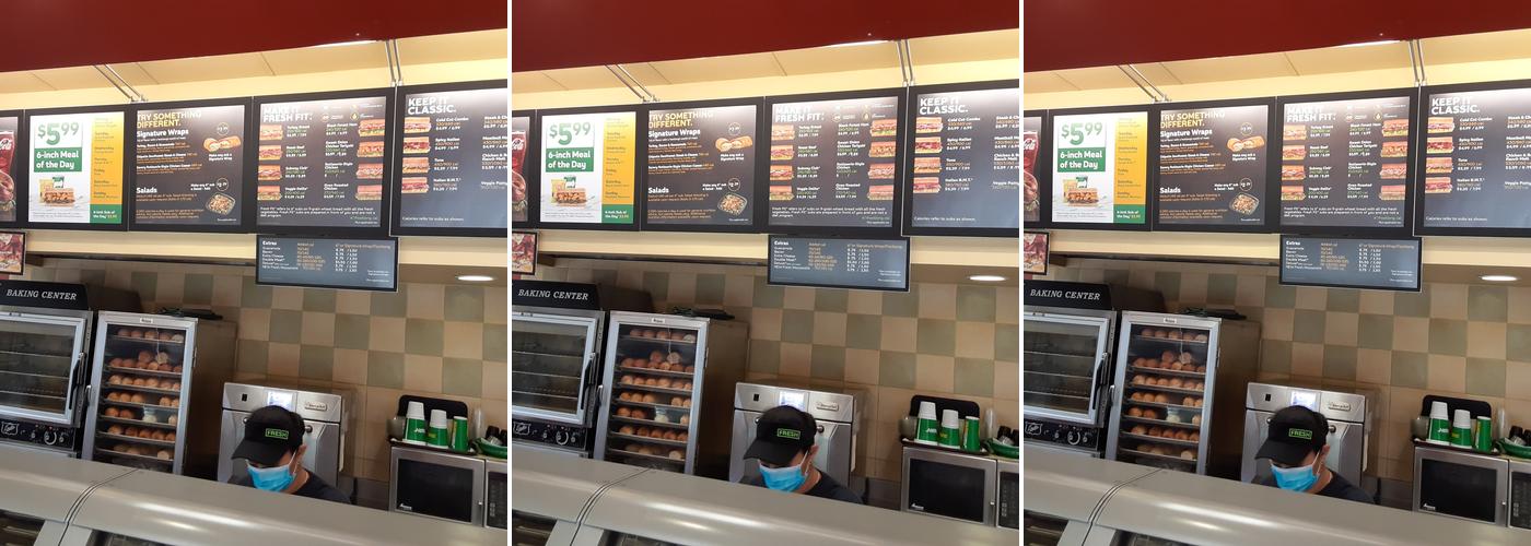 Subway Menu