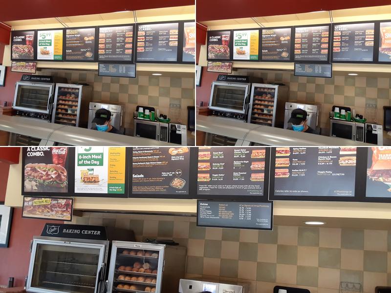 Subway Menu