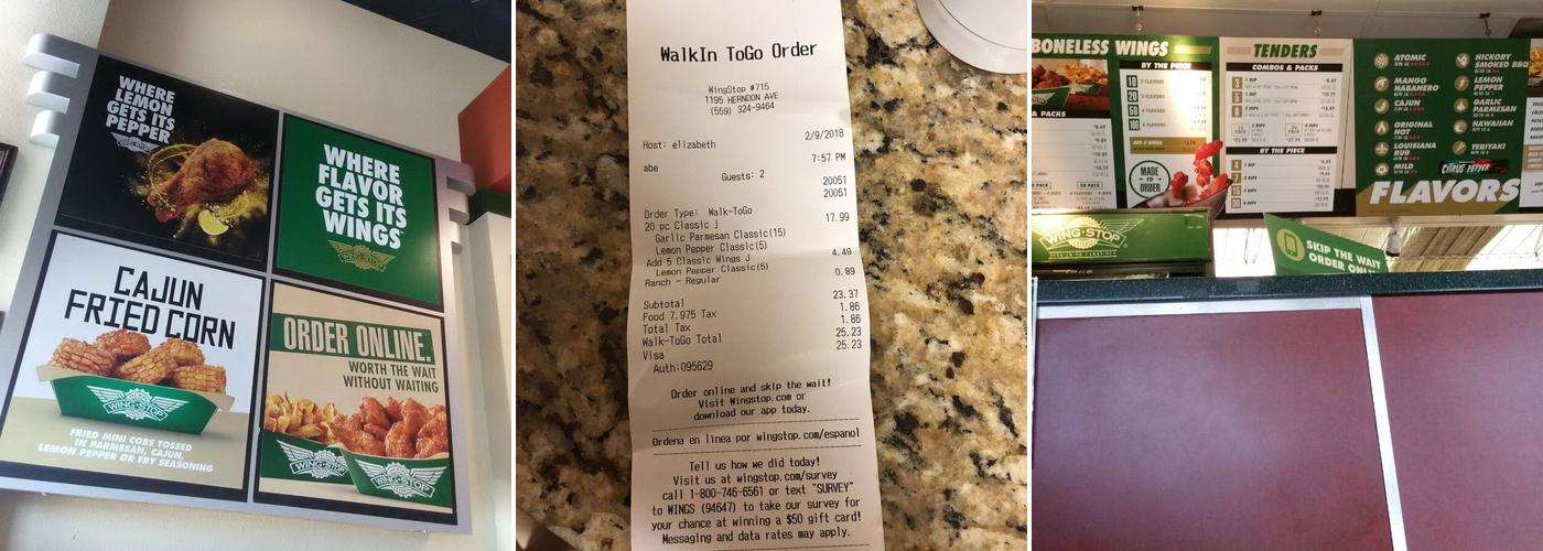 Wingstop Menu