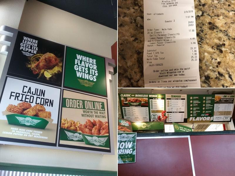 Wingstop Menu