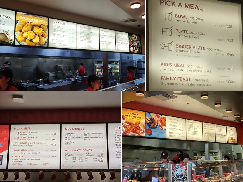 Panda Express Menu