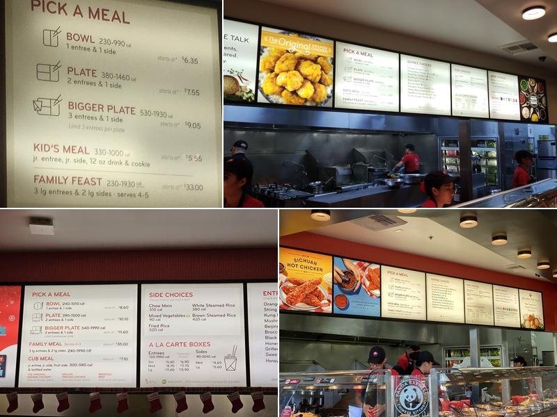 Panda Express Menu