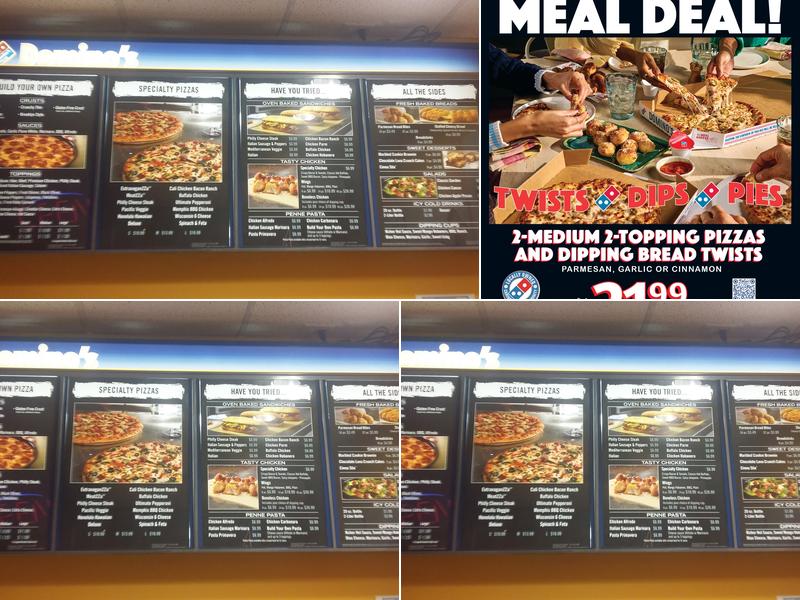 Domino's Pizza Menu