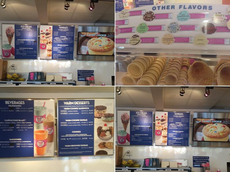 Baskin-Robbins Menu