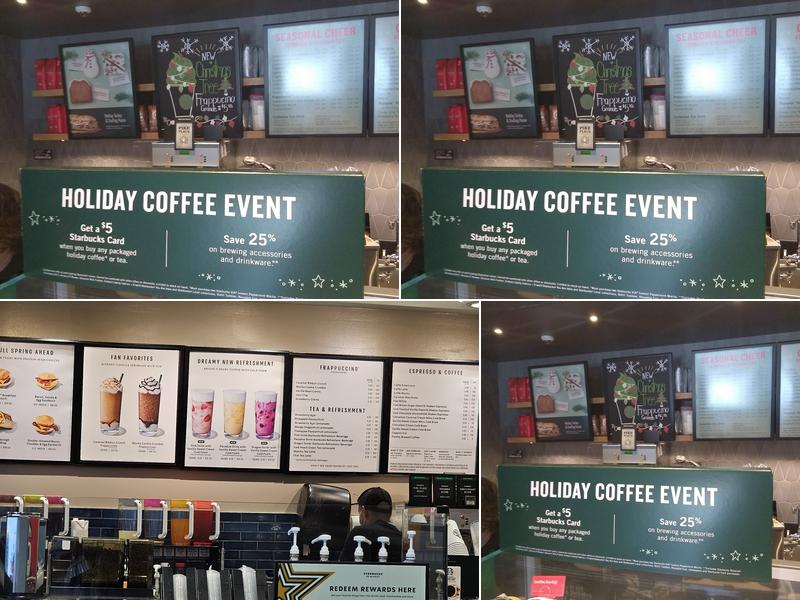 Starbucks Coffee Company Menu