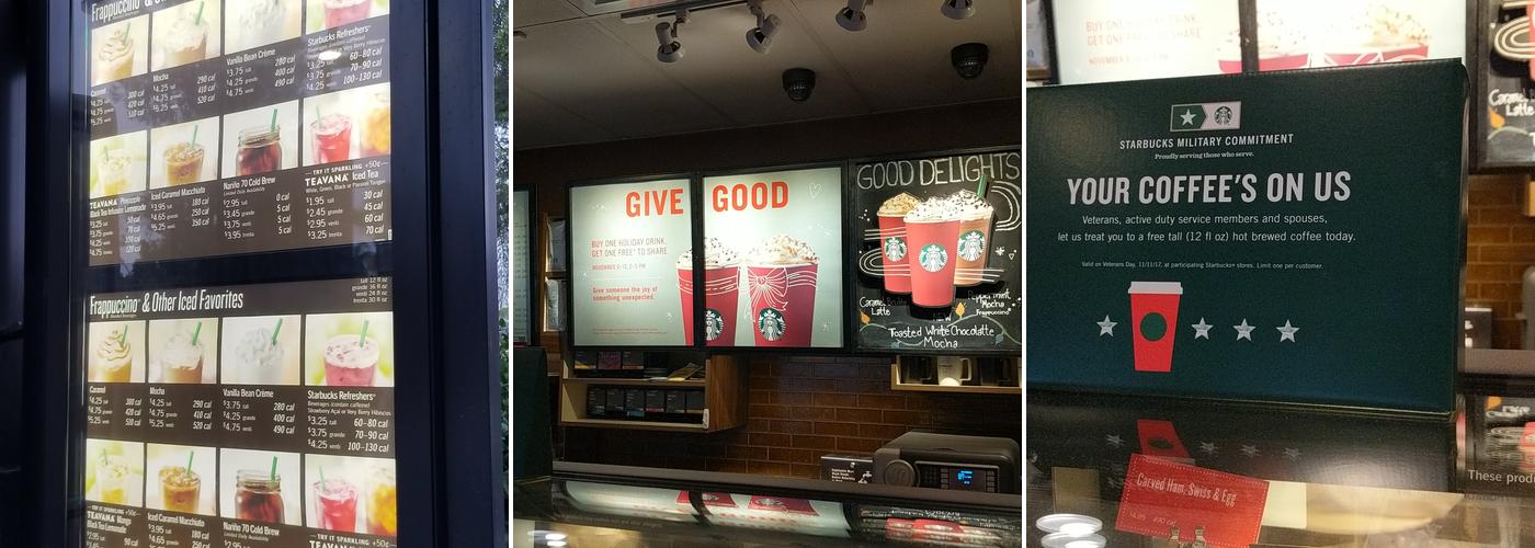 Starbucks Menu