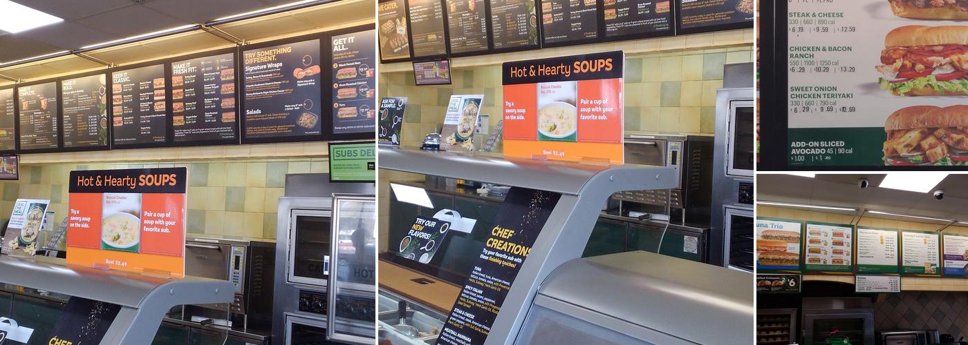 Subway Menu