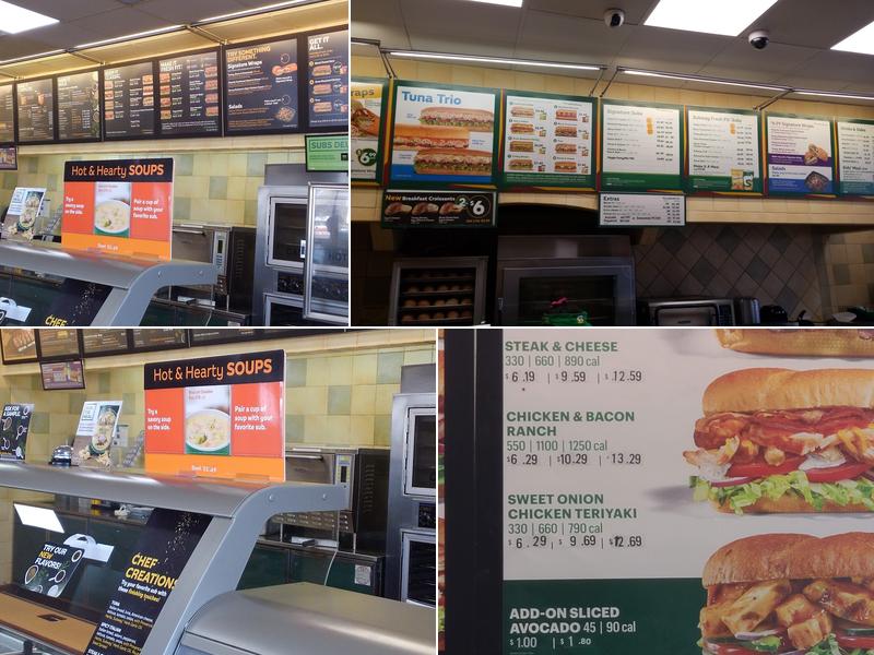 Subway Menu