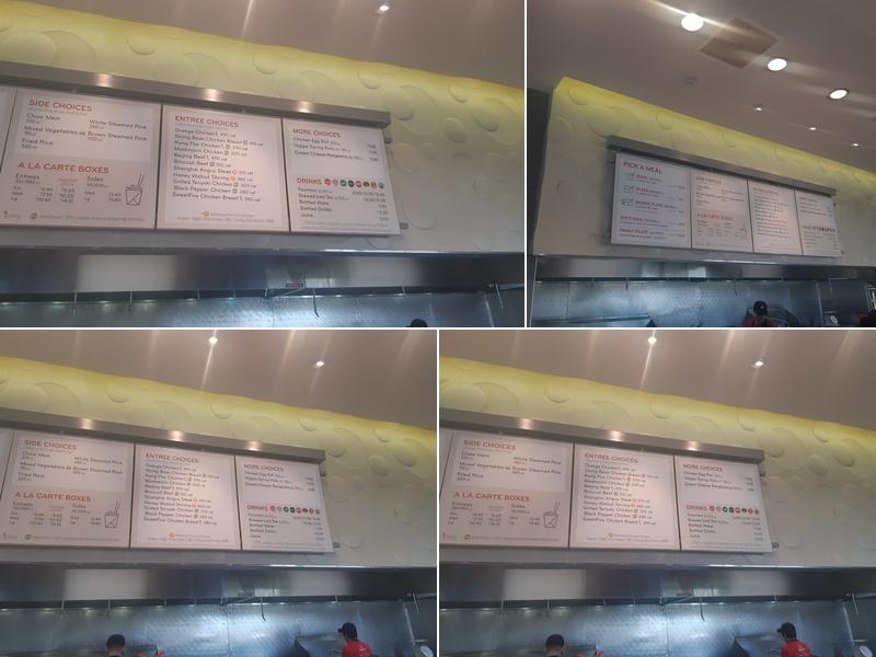Panda Express Menu