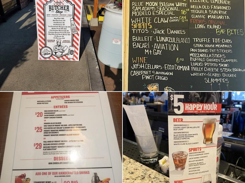 TGI Fridays Menu