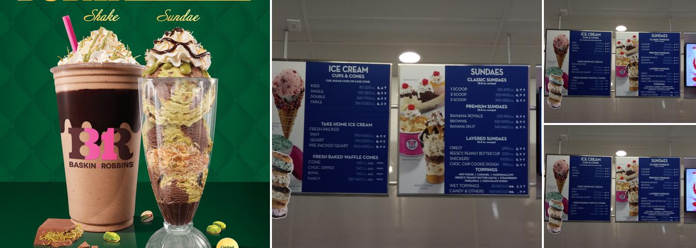 Baskin-Robbins Menu